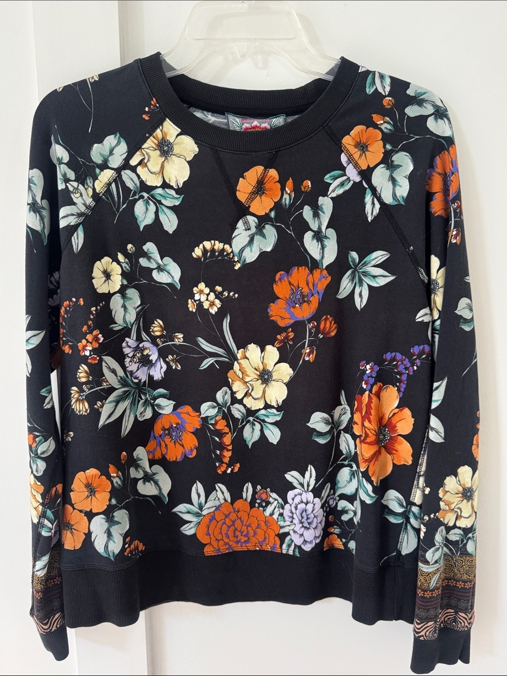 Johnny Was Floral Sweatshirt XSS